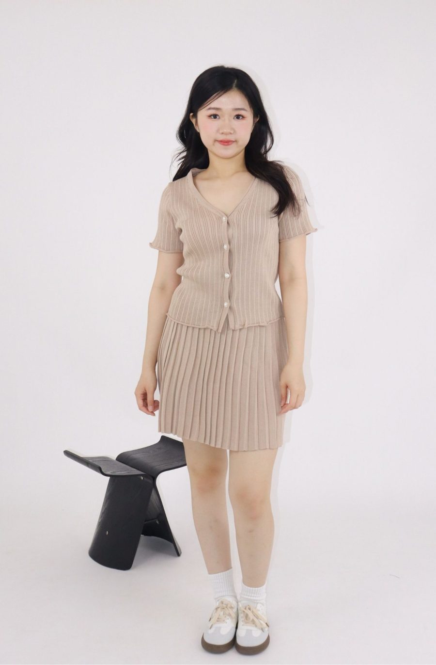 Rib-Knit Top w Skirt Sets