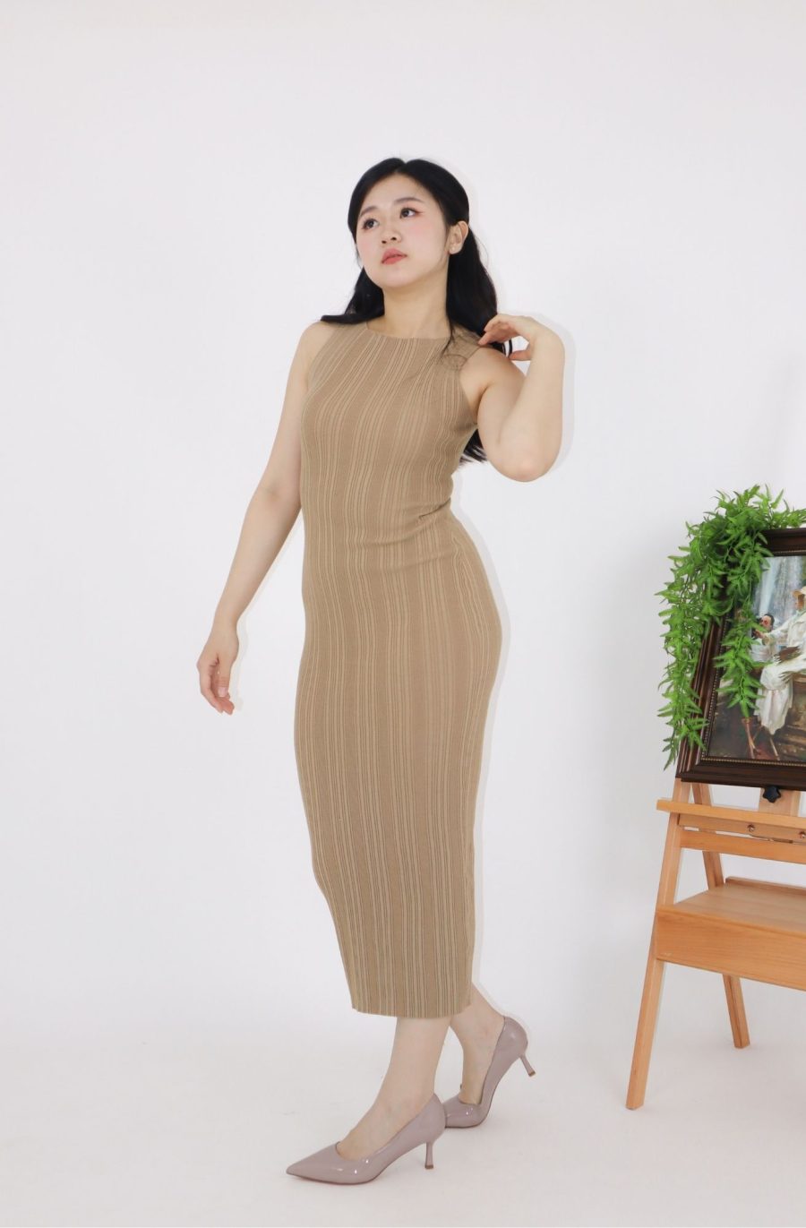 Rib Knit Bodycon Dress - Image 2