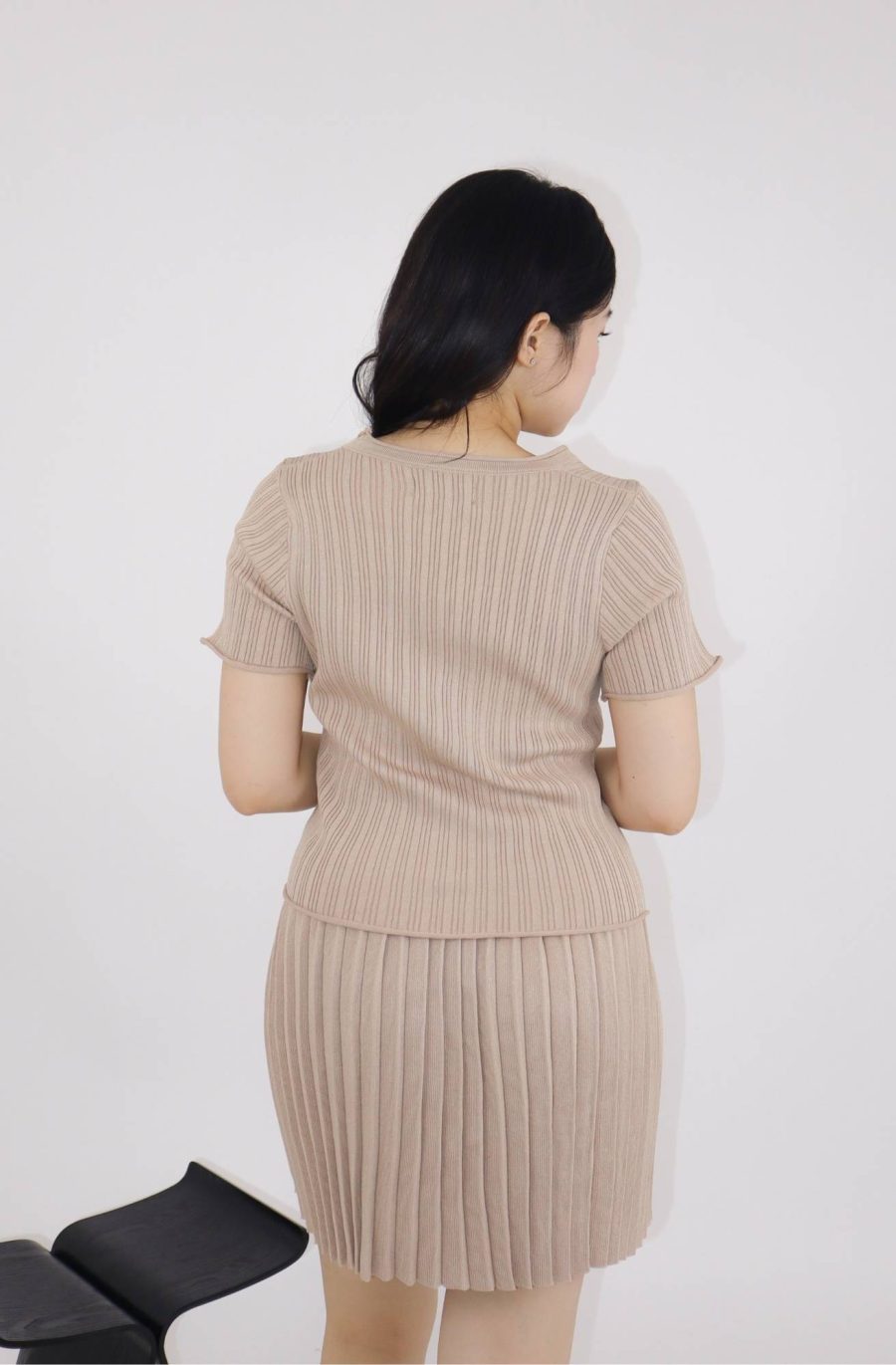 Rib-Knit Top w Skirt Sets - Image 4