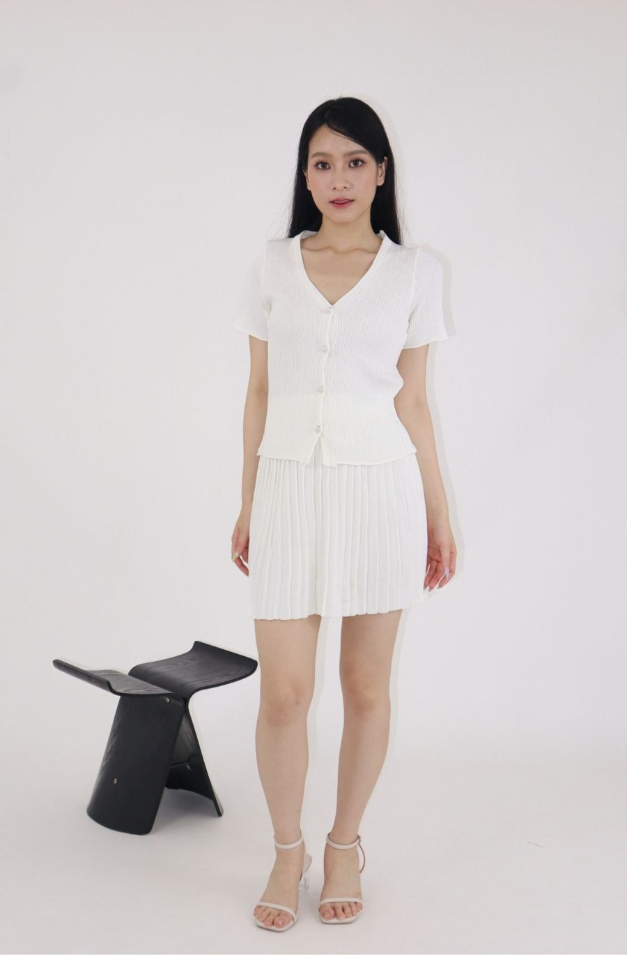 Rib-Knit Top w Skirt Sets