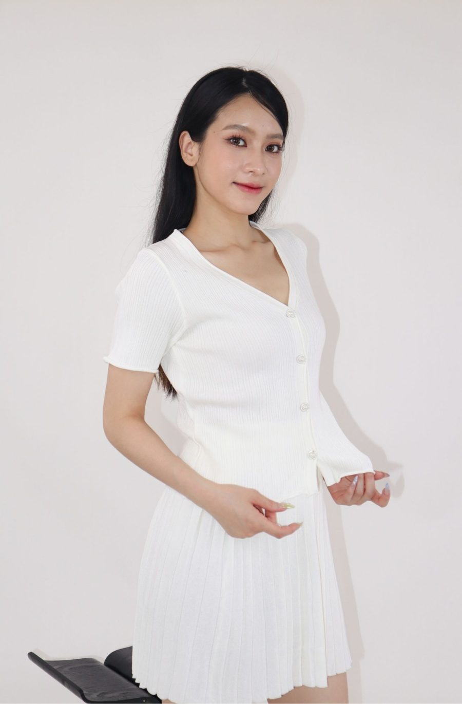 Rib-Knit Top w Skirt Sets - Image 3