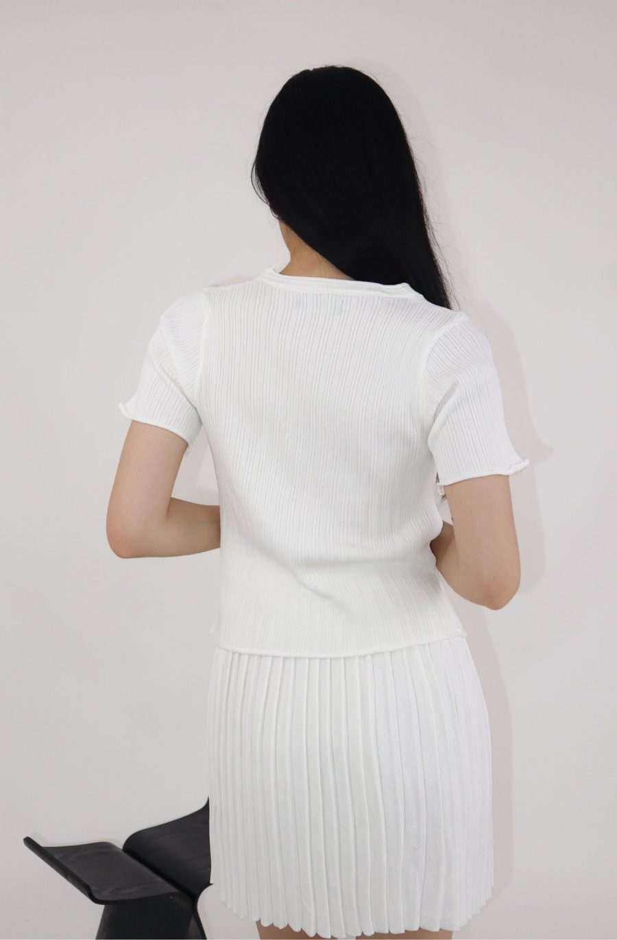 Rib-Knit Top w Skirt Sets - Image 4