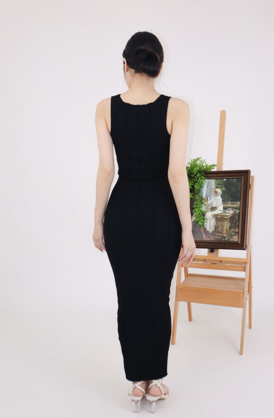 Rib Knit Bodycon Dress - Image 3