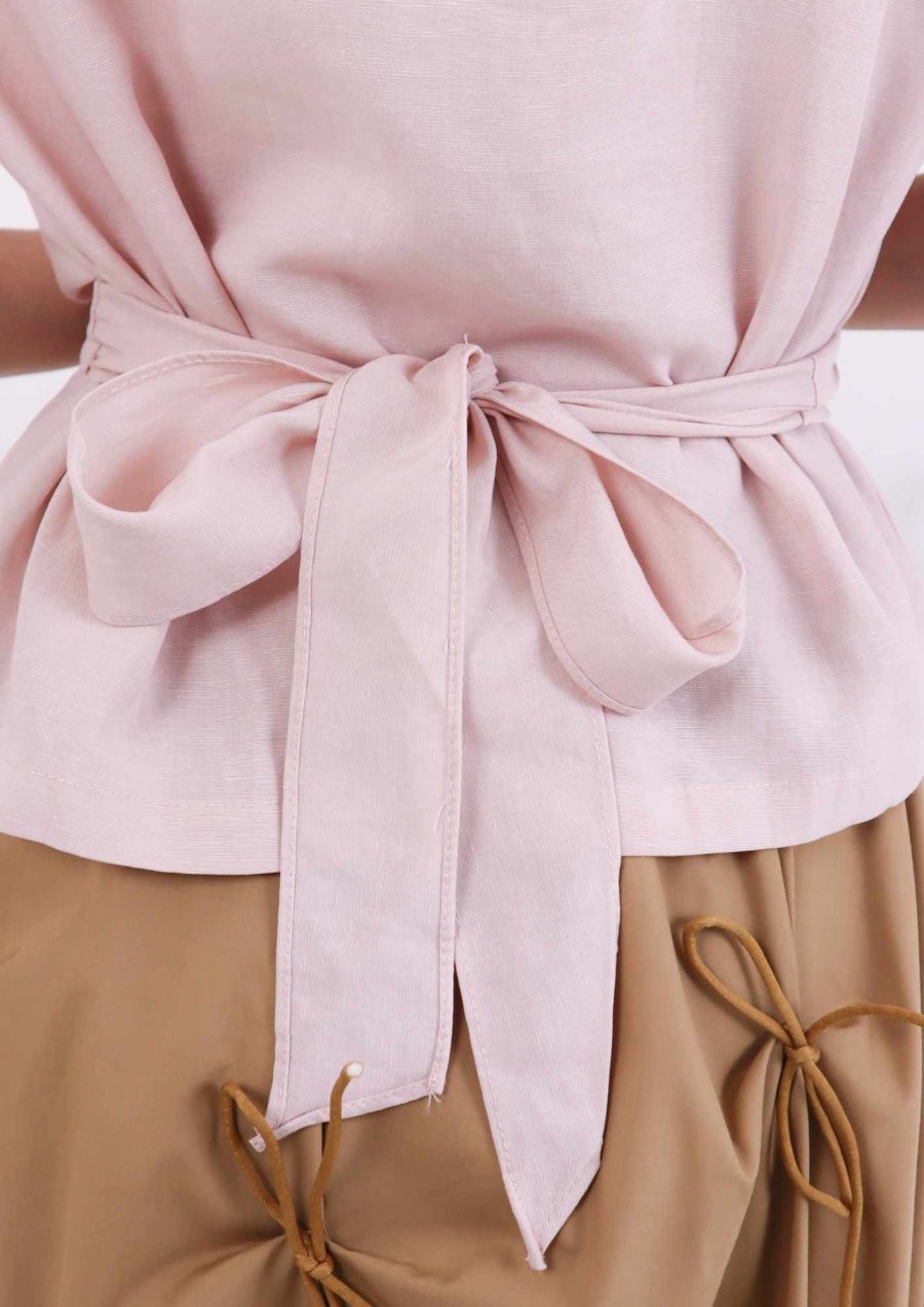 Front Criss Cross Back Tie Top - Image 6