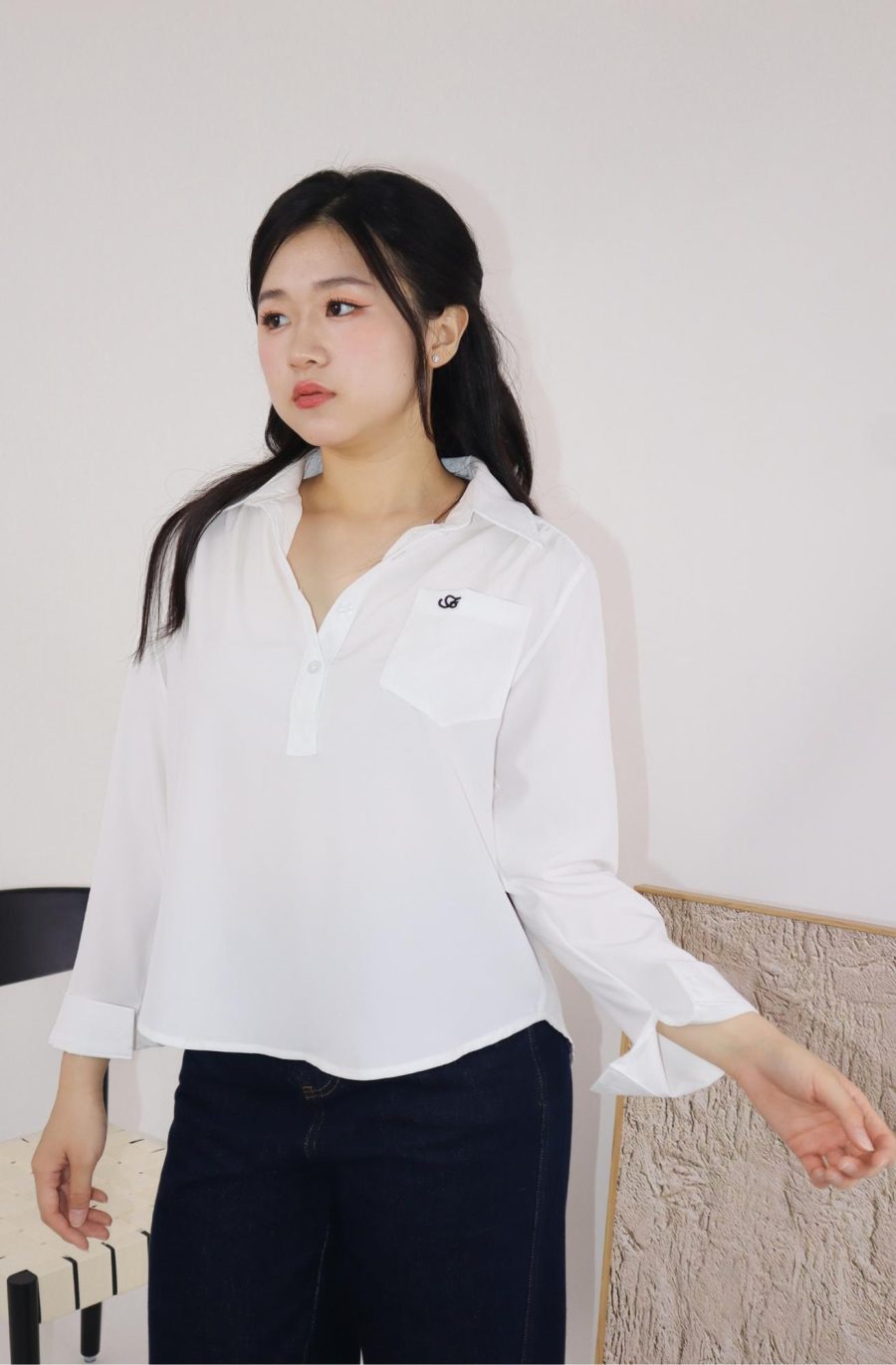Front Pocket Collar Shirt - Image 2