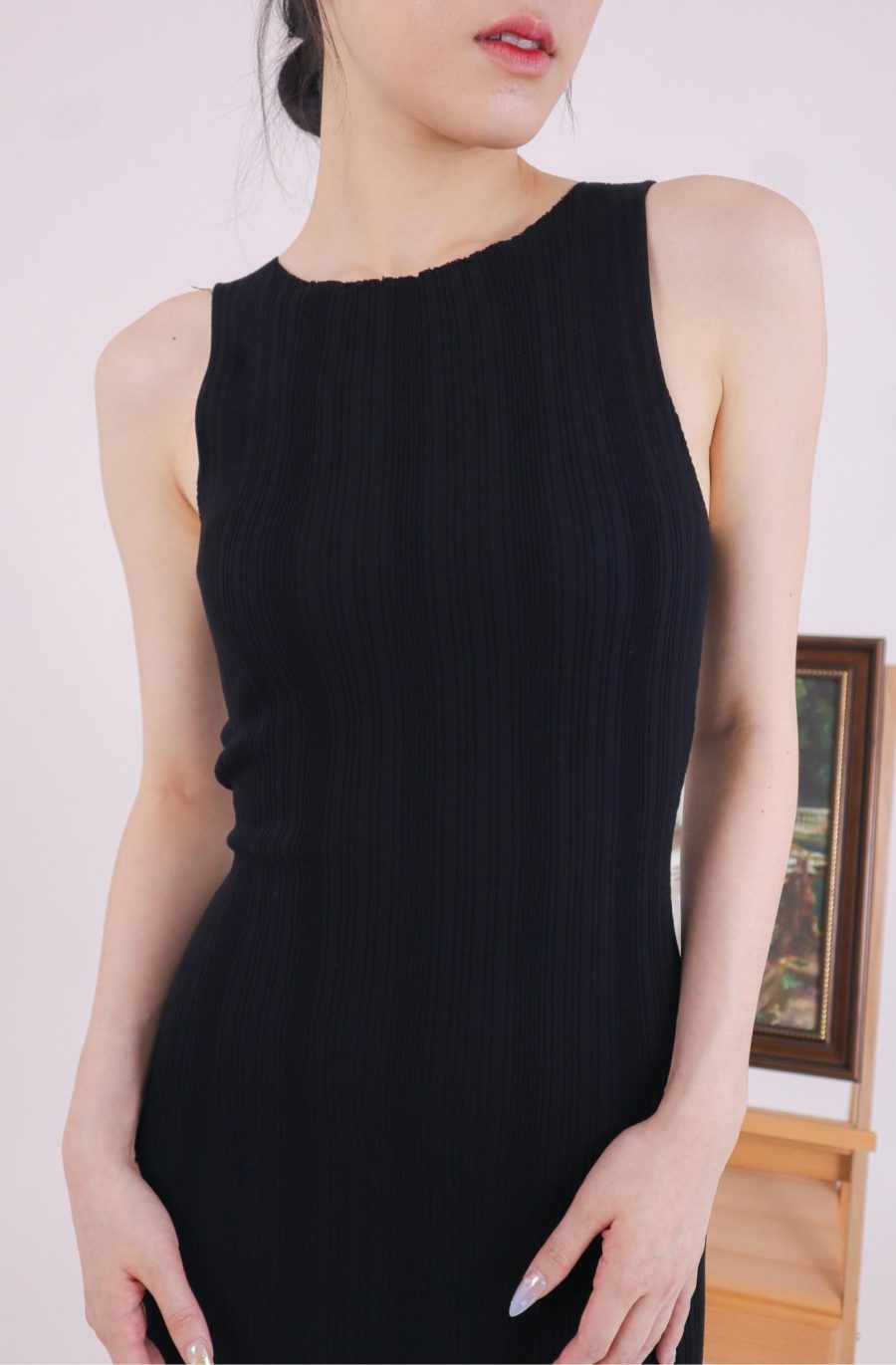 Rib Knit Bodycon Dress - Image 4