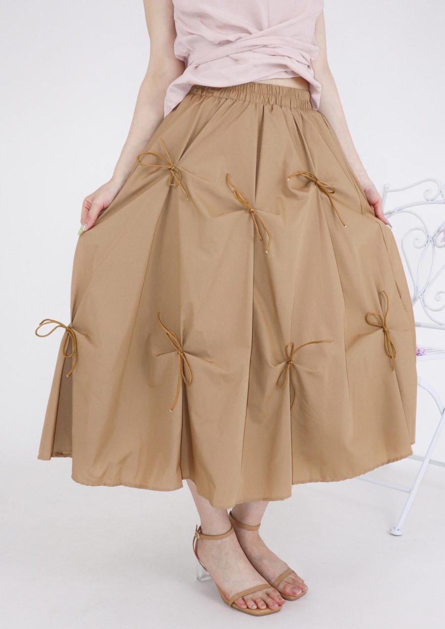 Allover Ribbons Maxi Skirt - Image 2