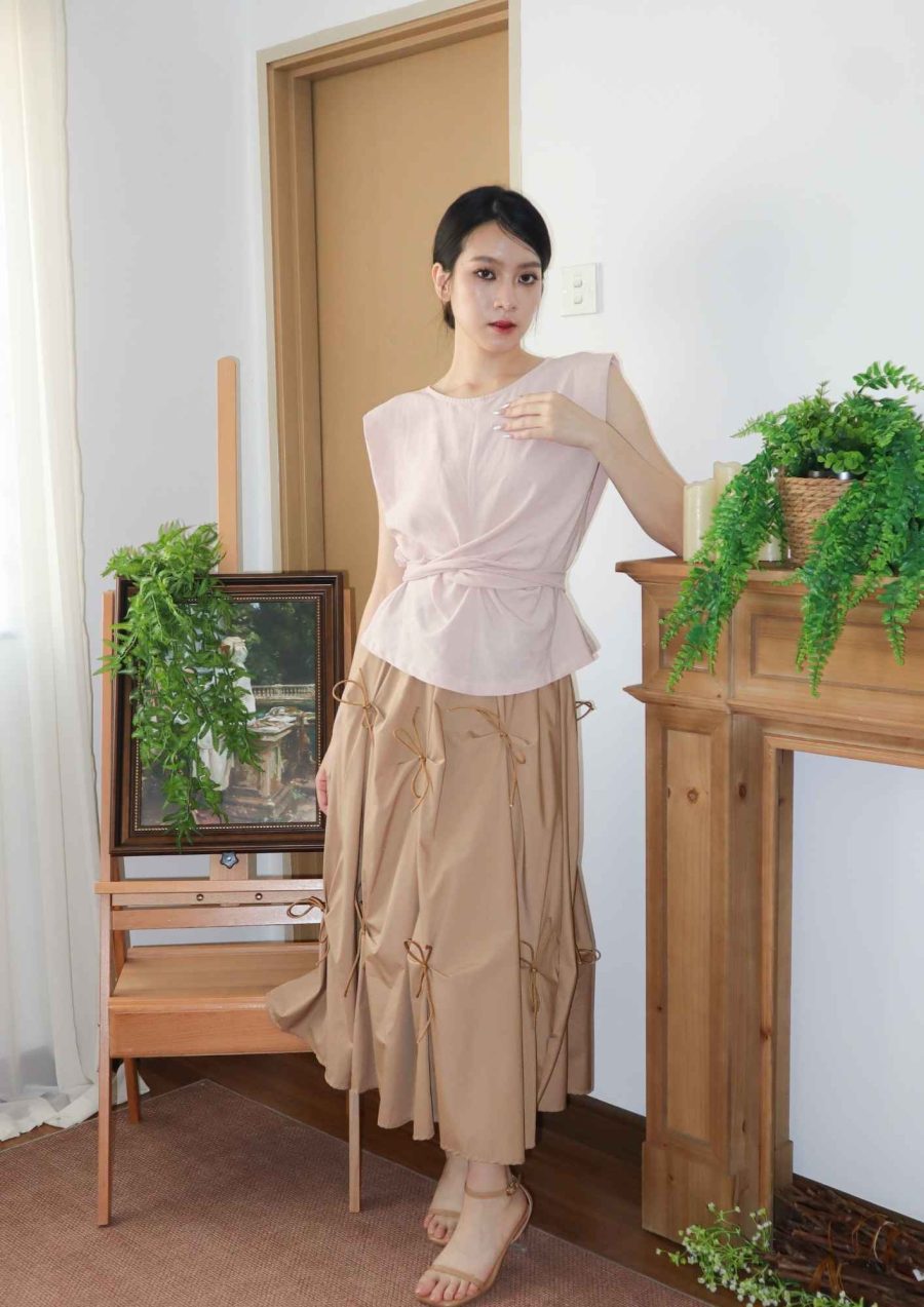 Allover Ribbons Maxi Skirt - Image 5