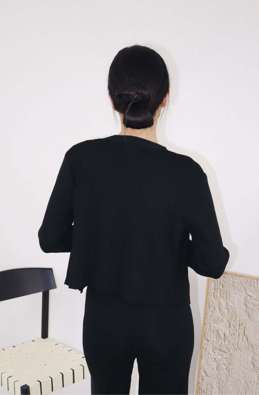 Rib-Knit Sets w Gold Buttons - Image 4