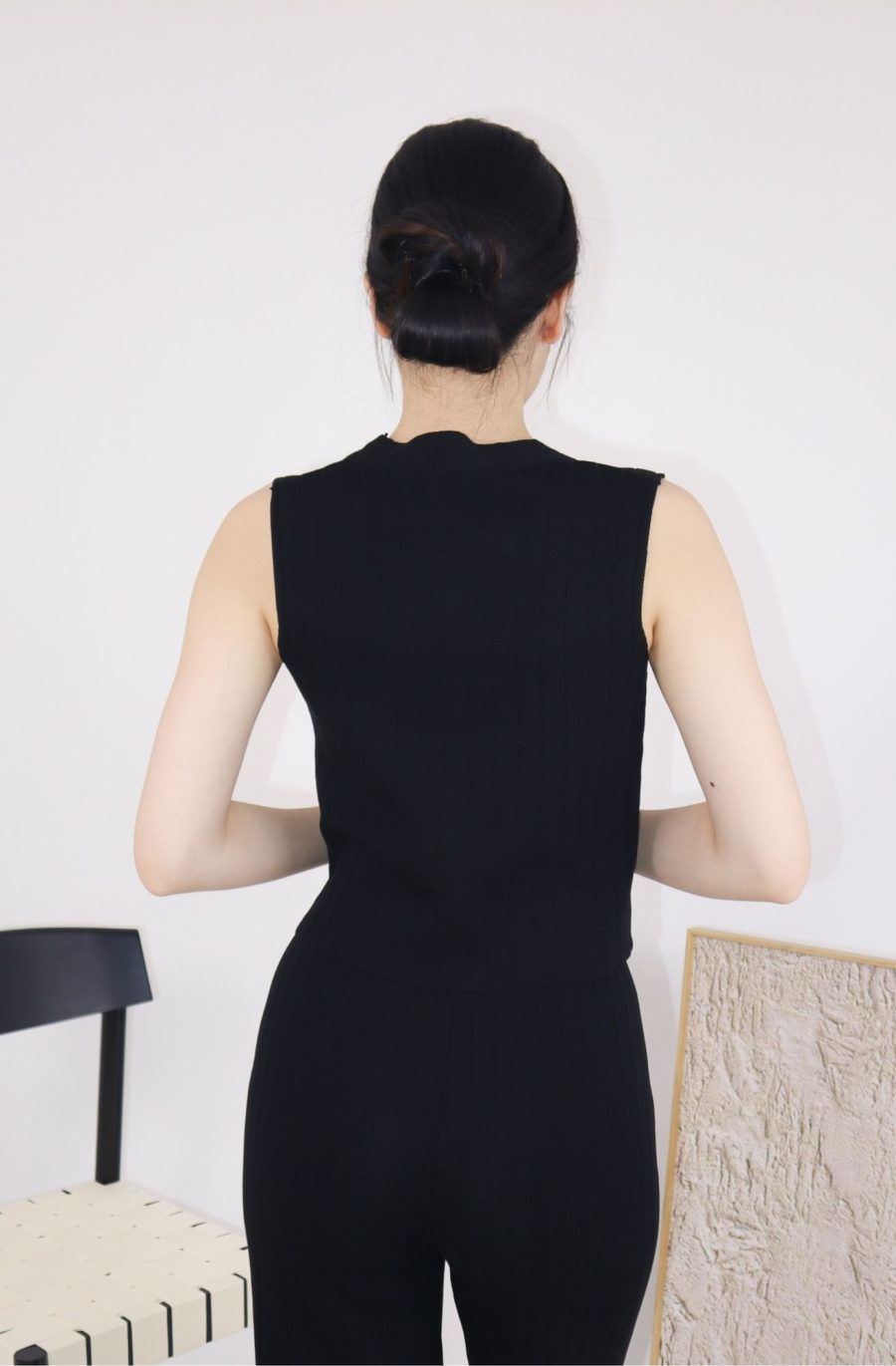 Rib-Knit Sets w Gold Buttons - Image 9