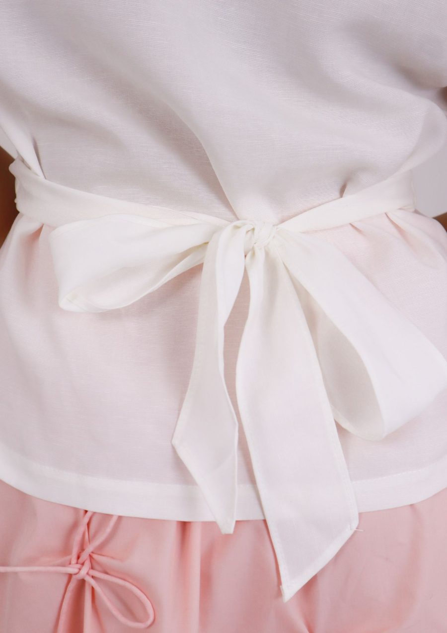Front Criss Cross Back Tie Top - Image 5